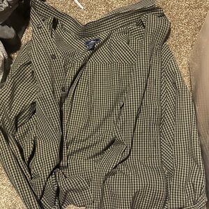 Dockers Black and Tan Checkered Shirt